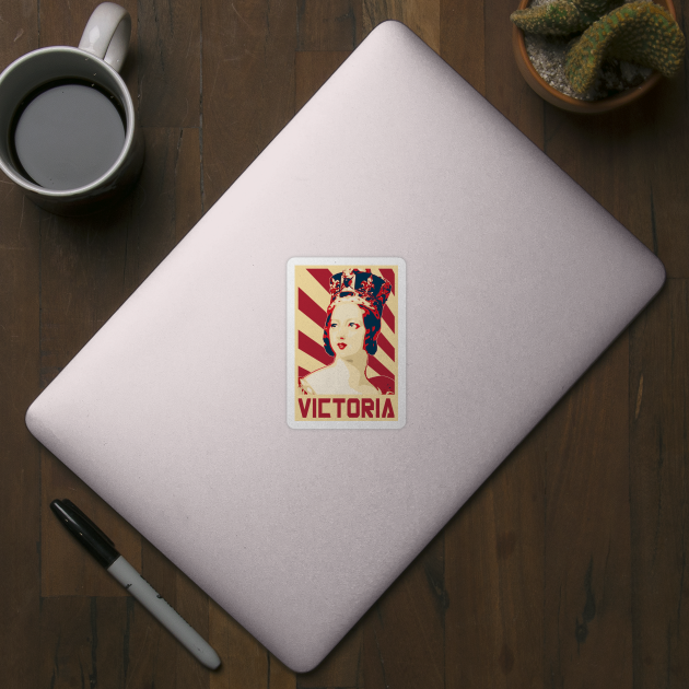 Queen Victoria Retro Propaganda by Nerd_art